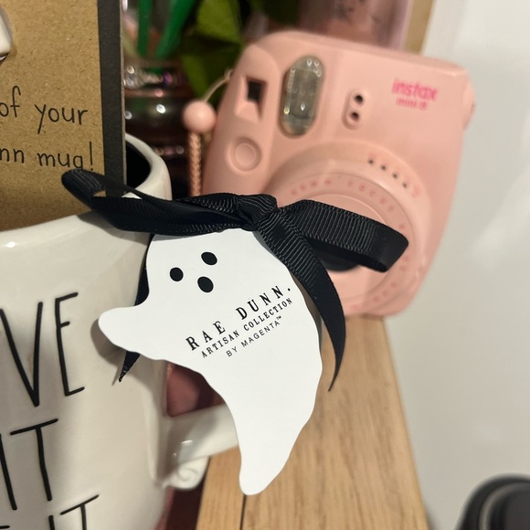 Rae Dunn Halloween Collection "If You Got It Haunt It" Ceramic Mug with Charm - Picture 4 of 4